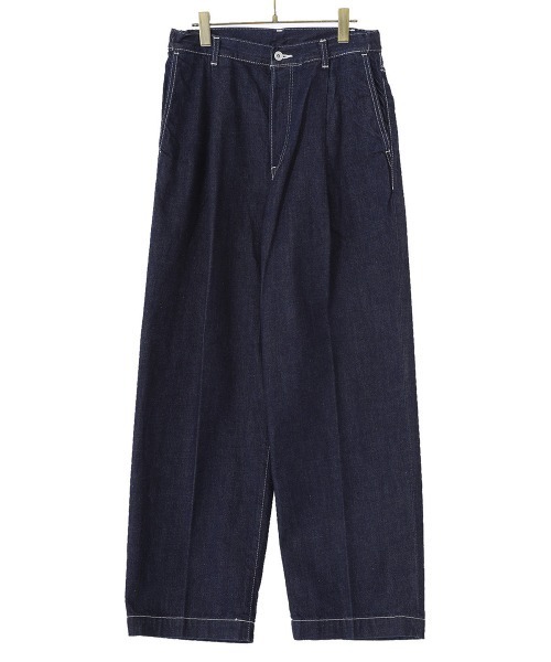 marka（マーカ）の「marka / マーカ：1TUCK CREASE JEANS - organic cotton 12oz denim -：M22C-01PT03C[COR]（デニムパンツ・メンズ・インディゴブルー・1/2/3）」の17枚目の写真