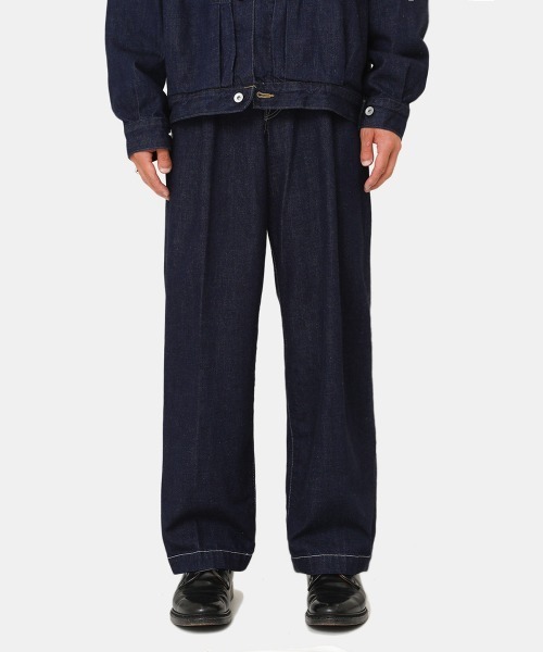 marka（マーカ）の「marka / マーカ：1TUCK CREASE JEANS - organic cotton 12oz denim -：M22C-01PT03C[COR]（デニムパンツ・メンズ・インディゴブルー・1/2/3）」の11枚目の写真