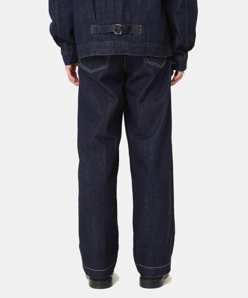 marka（マーカ）の「marka / マーカ：1TUCK CREASE JEANS - organic cotton 12oz denim -：M22C-01PT03C[COR]（デニムパンツ・メンズ・インディゴブルー・1/2/3）」の9枚目の写真