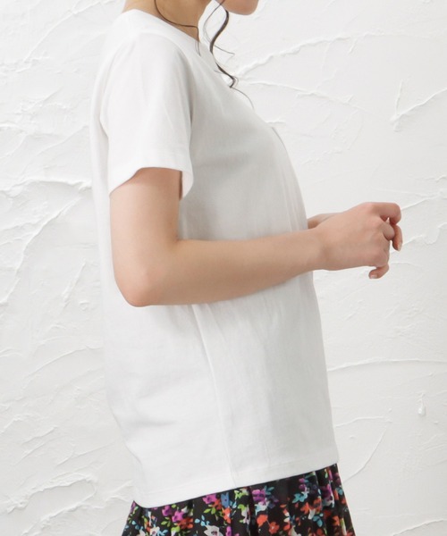 Champion（チャンピオン）の「Champion チャンピオン 無地ポケット半袖Tシャツ（Tシャツ/カットソー・レディース・ホワイト/ブラック/ベージュ/グレー/ミント・M/L）」の7枚目の写真