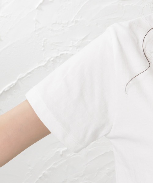 Champion（チャンピオン）の「Champion チャンピオン 無地ポケット半袖Tシャツ（Tシャツ/カットソー・レディース・ホワイト/ブラック/ベージュ/グレー/ミント・M/L）」の10枚目の写真