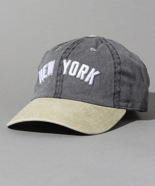 newhattan(ニューハッタン)の「【newhattan/ニューハッタン】stonewashed baseball cap/ウォッシュ加工ベースボールキャップ(キャップ・メンズ・ホワイト/チャコールグレー/ブラック/カーキ/ブルー/グリーン/グレー系その他/グリーン系その他/グリーン系その他2・FREE)」の1枚目の写真