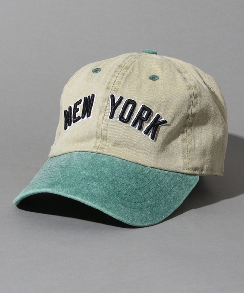 newhattan(ニューハッタン)の「【newhattan/ニューハッタン】stonewashed baseball cap/ウォッシュ加工ベースボールキャップ(キャップ・メンズ・ホワイト/チャコールグレー/ブラック/カーキ/ブルー/グリーン/グレー系その他/グリーン系その他/グリーン系その他2・FREE)」の8枚目の写真