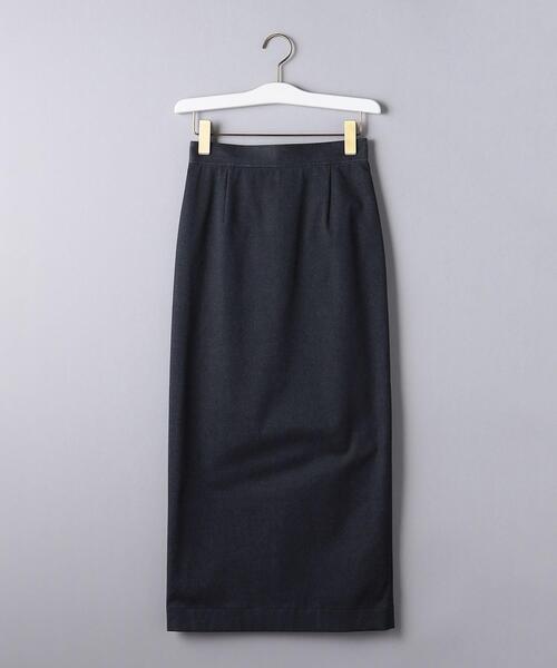 ユナイテッドアローズ　C/P/PU フィットタイトロングスカート UNITED ARROWS（ユナイテッドアローズ）の「C/P/PU フィット