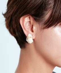 COLOR TOKYO ACCESSORIES | マーブルアクリルストーンピアス(ピアス(両耳用))
