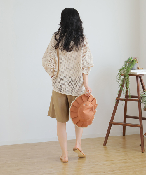 B.C STOCK（ベーセーストック）の「シャンブレーブッチャーショートパンツ（その他パンツ・レディース・ベージュ/アイボリー・SMALL/MEDIUM）」の10枚目の写真