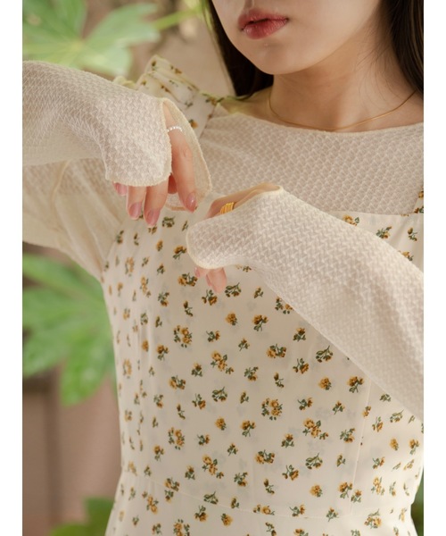 JUMELLE（ジュメロ）の「メロウシアートップ（ニット/セーター・レディース・ピンク/ベージュ・FREE）」の2枚目の写真