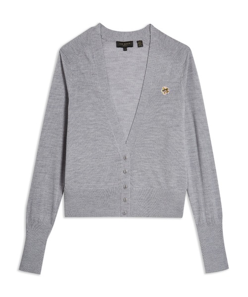 Ted Baker(テッドベーカー)の「AIYLEEN Vフロント クロップド カーディガン(カーディガン/ボレロ・レディース・キャメル/グレー系その他2・3/0/2/1)」の7枚目の写真