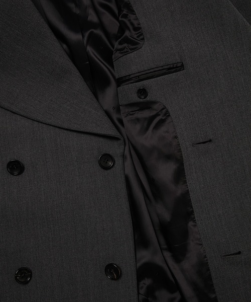 WE11DONE(ウェルダン)の「DARK GREY DROP SHOULDER DOUBLE BREASTED COAT(その他アウター・メンズ・ダークグレー・M/S)」の3枚目の写真