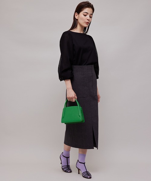 ROPE'（ロペ）の「2WAYロゴポイントミニバッグ（ショルダーバッグ・レディース・グリーン/ダークブラウン/ライトグレー・FREE）」の16枚目の写真