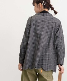 POU DOU DOU | とり刺繍裾スカラップ2wayブラウス(シャツ/ブラウス)