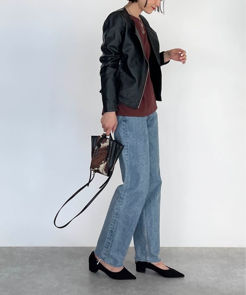 PICCIN（ピッチン）の「サイドリブ切り替え2wayライダースジャケット（ライダースジャケット・レディース・ブラック・M/L）」の19枚目の写真