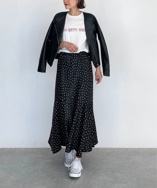 PICCIN（ピッチン）の「サイドリブ切り替え2wayライダースジャケット（ライダースジャケット・レディース・ブラック・M/L）」の11枚目の写真