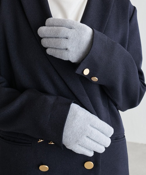 PAPILLONNER（パピヨネ）の「フリースグローブ/PAPILLONNER/パピヨネ（手袋・レディース・ライトグレー/ダークブラウン・FREE）」の16枚目の写真