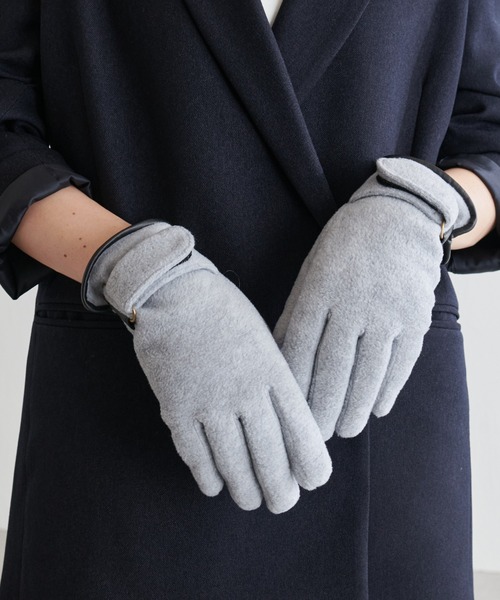 PAPILLONNER（パピヨネ）の「フリースグローブ/PAPILLONNER/パピヨネ（手袋・レディース・ライトグレー/ダークブラウン・FREE）」の14枚目の写真