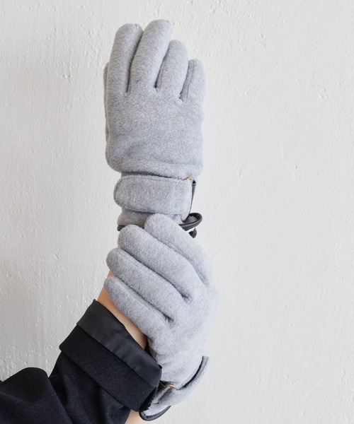PAPILLONNER（パピヨネ）の「フリースグローブ/PAPILLONNER/パピヨネ（手袋・レディース・ライトグレー/ダークブラウン・FREE）」の12枚目の写真