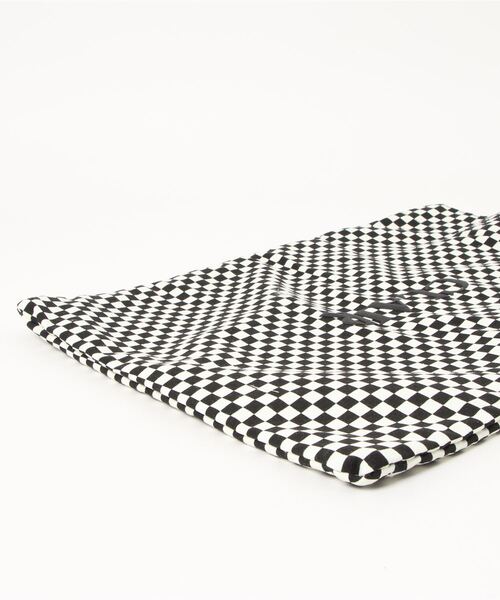 KOBE LETTUCE（コウベレタス）の「チェックロゴプリントトートバッグ[B1497]（トートバッグ・レディース・ブラック/ベージュ/グリーン・FREE）」の4枚目の写真