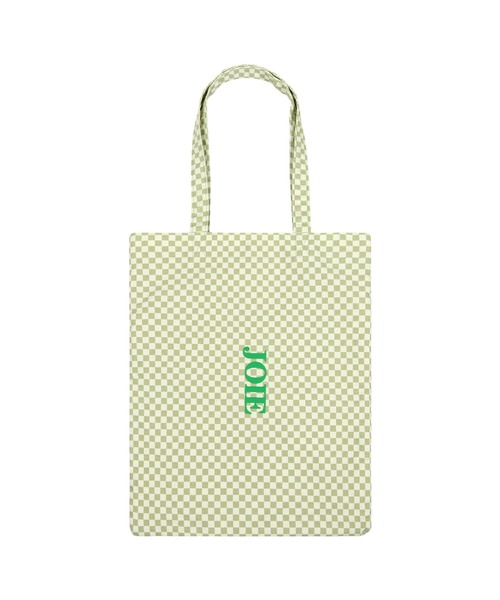 KOBE LETTUCE（コウベレタス）の「チェックロゴプリントトートバッグ[B1497]（トートバッグ・レディース・ブラック/ベージュ/グリーン・FREE）」の13枚目の写真