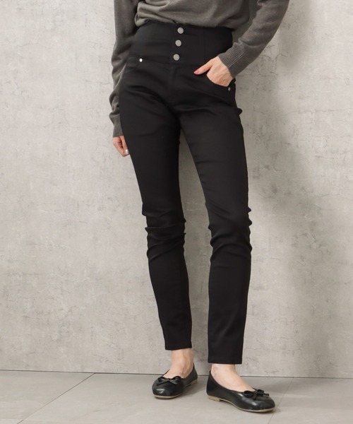 NAVY（ネイビー）の「ずっ黒 ハイウエストスキニーストレッチパンツ
