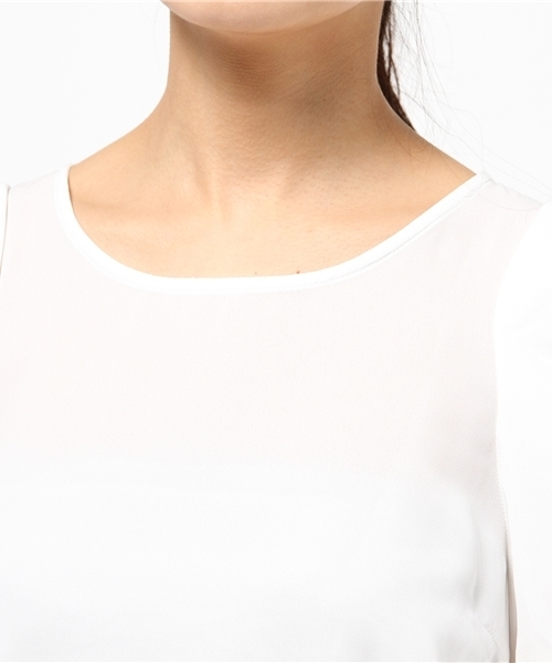 Chico（チコ）の「袖タックBL（シャツ/ブラウス・レディース・ホワイト/ライトブルー/グレー・FREE）」の6枚目の写真