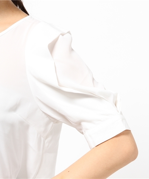 Chico（チコ）の「袖タックBL（シャツ/ブラウス・レディース・ホワイト/ライトブルー/グレー・FREE）」の8枚目の写真