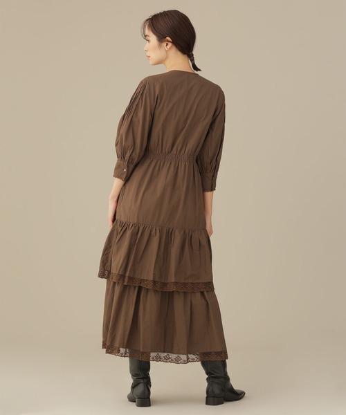 【美品】CASA FLINE ティアード カシュクールワンピース リネン ベルト バックカシュクールカットソードレス – CASA FLINE