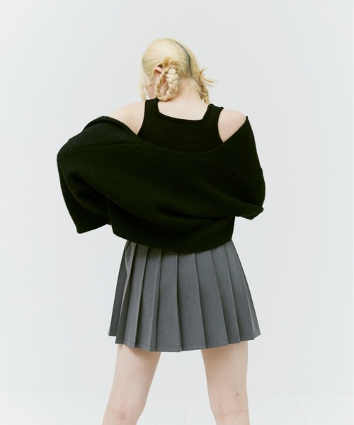 17HR（セブンティーンアワーズ）の「ニットタンクトップ（タンクトップ・レディース・ホワイト/ブラック/ブルー・FREE）」の12枚目の写真