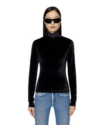 DIESEL | レディース 長袖 ハイネック トップス ベロア(その他トップス)
