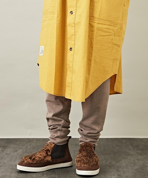 CUBE SUGAR（キューブシュガー）の「無地裏起毛ウォームフライスレギンス（レギンス/スパッツ・レディース・モカ/オートミール/オレンジ/パープル/ブラック・M）」の3枚目の写真