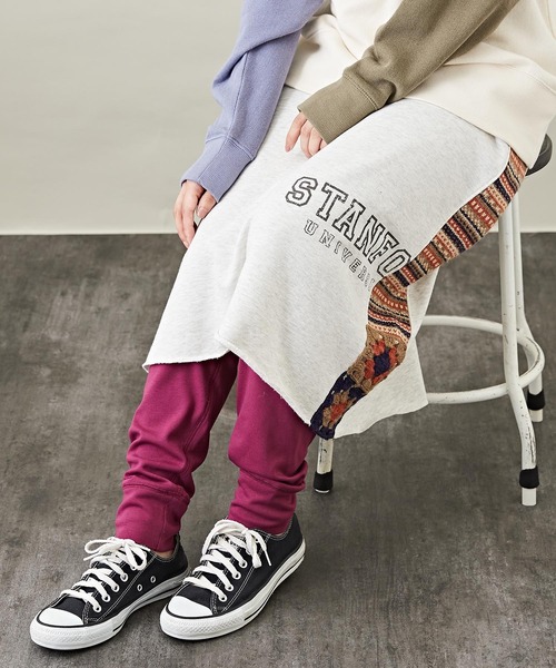 CUBE SUGAR（キューブシュガー）の「無地裏起毛ウォームフライスレギンス（レギンス/スパッツ・レディース・モカ/オートミール/オレンジ/パープル/ブラック・M）」の10枚目の写真