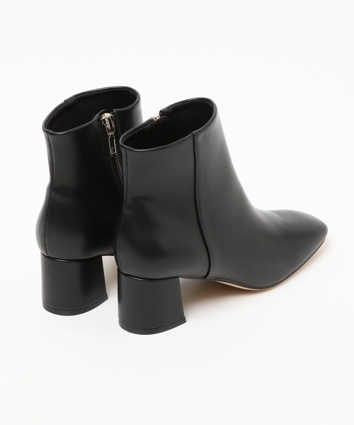 GLOBAL WORK（グローバルワーク）の「らくっション撥水スクエアブーツ/124242（ブーツ・レディース・ブラック/アイボリー/ブラウン・MEDIUM/LARGE）」の4枚目の写真