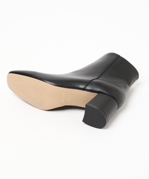 GLOBAL WORK（グローバルワーク）の「らくっション撥水スクエアブーツ/124242（ブーツ・レディース・ブラック/アイボリー/ブラウン・MEDIUM/LARGE）」の5枚目の写真