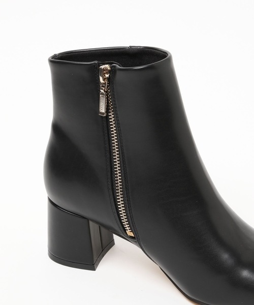 GLOBAL WORK（グローバルワーク）の「らくっション撥水スクエアブーツ/124242（ブーツ・レディース・ブラック/アイボリー/ブラウン・MEDIUM/LARGE）」の6枚目の写真