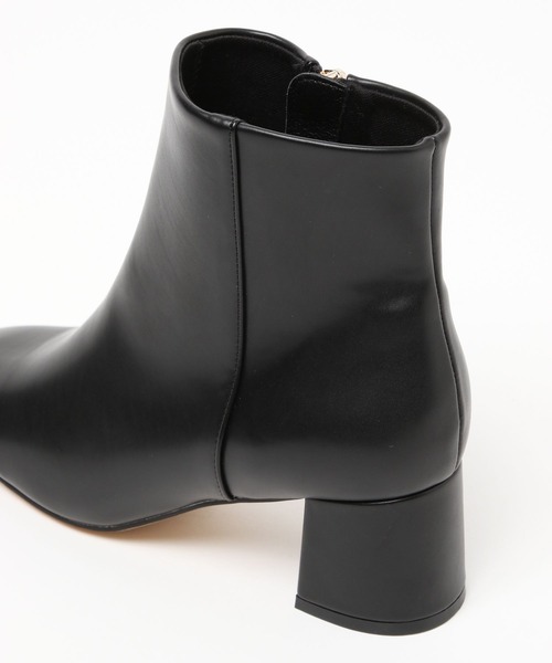 GLOBAL WORK（グローバルワーク）の「らくっション撥水スクエアブーツ/124242（ブーツ・レディース・ブラック/アイボリー/ブラウン・MEDIUM/LARGE）」の7枚目の写真