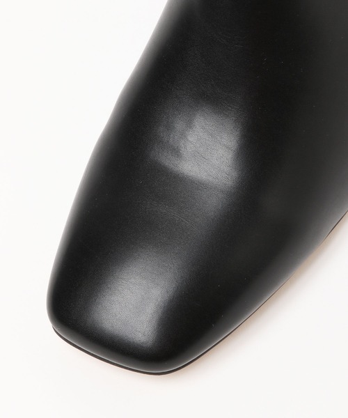 GLOBAL WORK（グローバルワーク）の「らくっション撥水スクエアブーツ/124242（ブーツ・レディース・ブラック/アイボリー/ブラウン・MEDIUM/LARGE）」の8枚目の写真