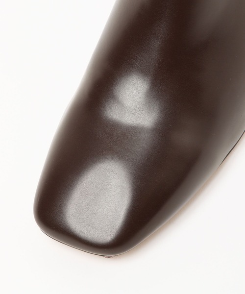 GLOBAL WORK（グローバルワーク）の「らくっション撥水スクエアブーツ/124242（ブーツ・レディース・ブラック/アイボリー/ブラウン・MEDIUM/LARGE）」の10枚目の写真