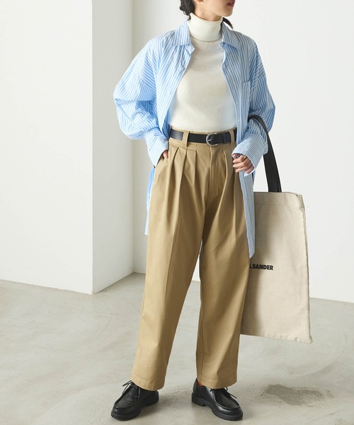 forksy.(フォルクシー)の「【forksy.】スリータックチノパンツ(チノパンツ・レディース・ベージュ/アイボリー/ブラック・M/L)」の6枚目の写真