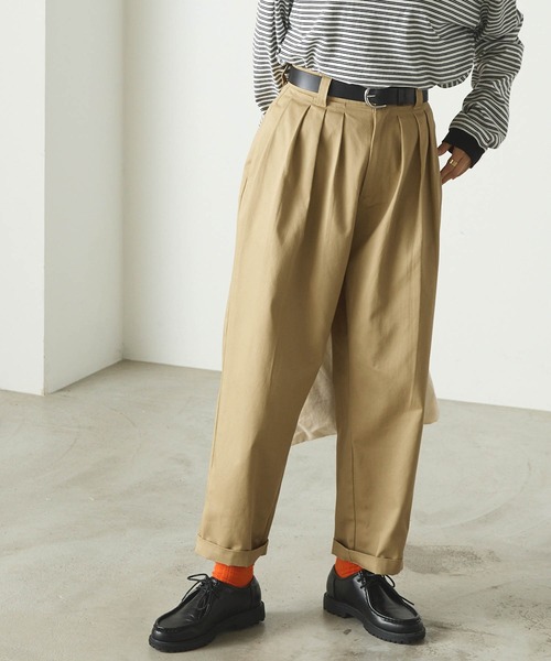 forksy.(フォルクシー)の「【forksy.】スリータックチノパンツ(チノパンツ・レディース・ベージュ/アイボリー/ブラック・M/L)」の11枚目の写真