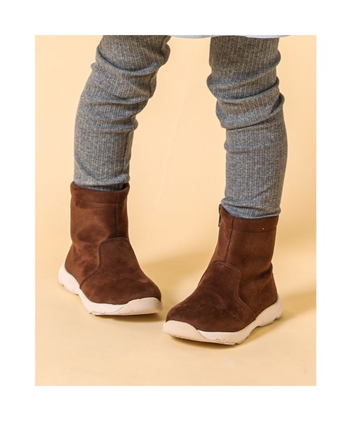 Noeil aime BeBe(ノイユエイムベベ)の「NoeilaimeBeBe/シンプルショートブーツ(15~20cm)(ブーツ・キッズ・ブラウン・20/18/19/17/16/15 )」の1枚目の写真
