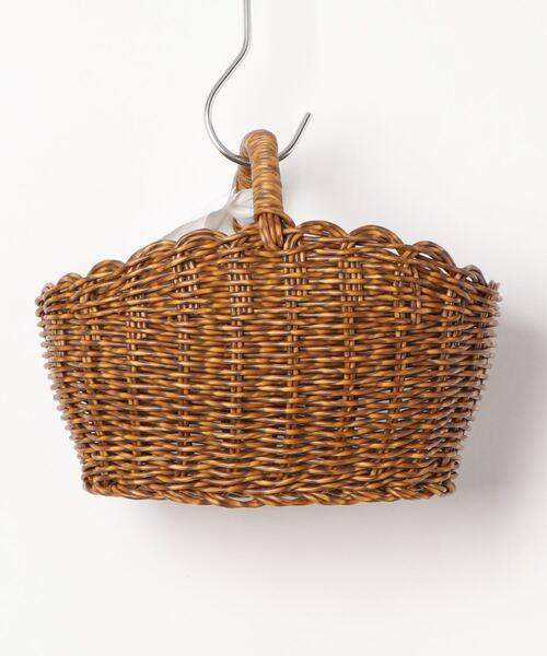 TIMELESS COMFORT（タイムレスコンフォート）の「UTILE(ユティル)洗えるオーバルワンハンドルバスケットS（収納グッズ・レディース・ブラウン・ONE SIZE）」の9枚目の写真