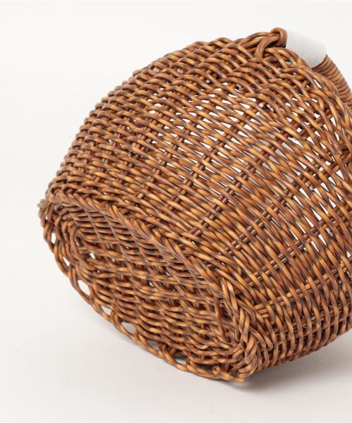 TIMELESS COMFORT（タイムレスコンフォート）の「UTILE(ユティル)洗えるオーバルワンハンドルバスケットS（収納グッズ・レディース・ブラウン・ONE SIZE）」の10枚目の写真