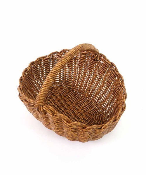 TIMELESS COMFORT（タイムレスコンフォート）の「UTILE(ユティル)洗えるオーバルワンハンドルバスケットS（収納グッズ・レディース・ブラウン・ONE SIZE）」の8枚目の写真