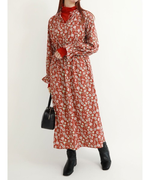 Te chichi TERRASSE(テチチテラス)の「【日比谷花壇コラボ】2WAYワンピース(ワンピース・レディース・ブラック/パープル/レッド・フリ-)」の19枚目の写真