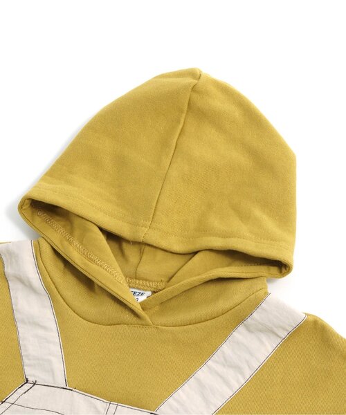 BREEZE(ブリーズ)の「サロペットパーカー_裏毛(パーカー・キッズ・イエロー/サックスブルー・100/120/110/130/140/90/80)」の8枚目の写真