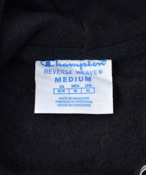 Champion(チャンピオン)の「【ヴィンテージ古着】Champion / チャンピオン REVERSE WEAVE フロント刺繍 プルオーバーパーカー(パーカー・メンズ・ブラック・MEDIUM)」の3枚目の写真