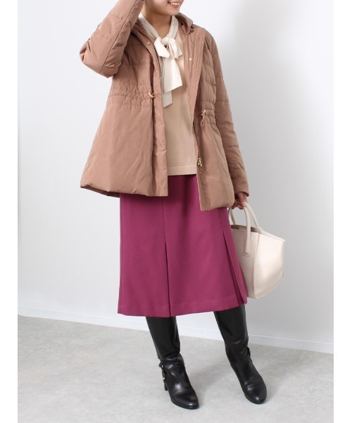 fleur by mint breeze（フルールバイミントブリーズ）の「【M～5L 大きいサイズ】ミディ丈 切替 Aラインスカート（スカート・レディース・パープル/ネイビー・L/LL/3L/4L/5L/M）」の10枚目の写真