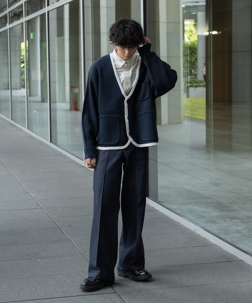 ONCILY（オンシェリー）の「BICOLOR STITCH KNIT CARDIGAN / バイ