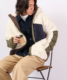 KRIFF MAYER  shaggy boa hood jacket / シャギーボアフードジャケット unisex