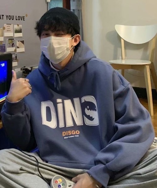 MGV（エムジーヴィー）の「シャークロゴビッグパーカー（パーカー・メンズ・ホワイト/ブルー/ブラック/グレー・LARGE/X-LARGE/MEDIUM）」の18枚目の写真