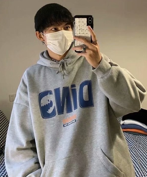 MGV（エムジーヴィー）の「シャークロゴビッグパーカー（パーカー・メンズ・ホワイト/ブルー/ブラック/グレー・LARGE/X-LARGE/MEDIUM）」の12枚目の写真